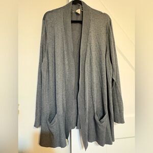 Faded Glory Open-Front Cardigan with Pockets